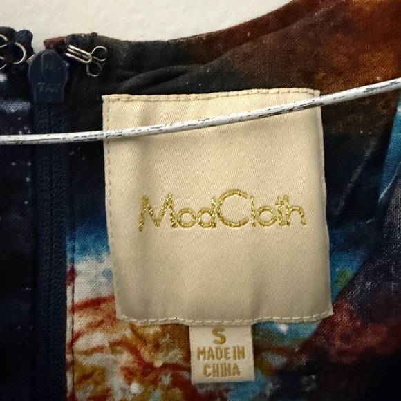 ModCloth Nebula Outer Space Galaxy Science Sleeveless Mini Dress Size Small - Picture 4 of 16